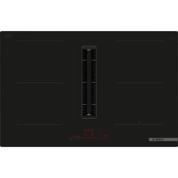 Bosch PVQ811H26E Serie 6, Autarkes Kochfeld (schwarz, 80 cm, mit integriertem Dunstabzug, Home Connect)