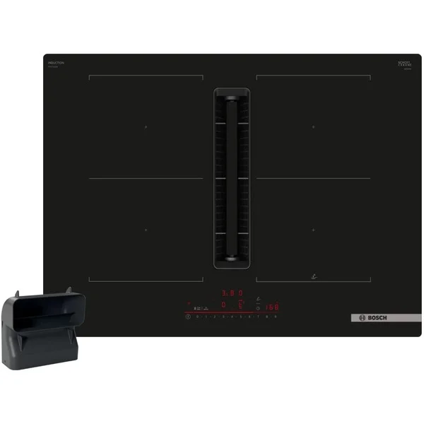 Bosch Set PVQ711HGA6 (HEZ9VDSB4 + PVQ711H26E), Autarkes Kochfeld (schwarz, 70 cm, mit integriertem Dunstabzug, Home Connect)