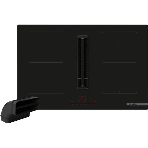 Bosch Set PVQ811HGA7 (HEZ9VDSB2 + PVQ811H26E), Autarkes Kochfeld (schwarz, 80 cm, mit integriertem Dunstabzug, Home Connect)