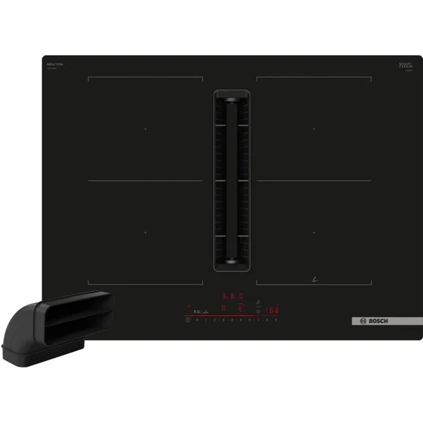 Bosch Set PVQ711HGA7 (HEZ9VDSB2 + PVQ711H26E), Autarkes Kochfeld (schwarz, 70 cm, mit integriertem Dunstabzug, Home Connect)