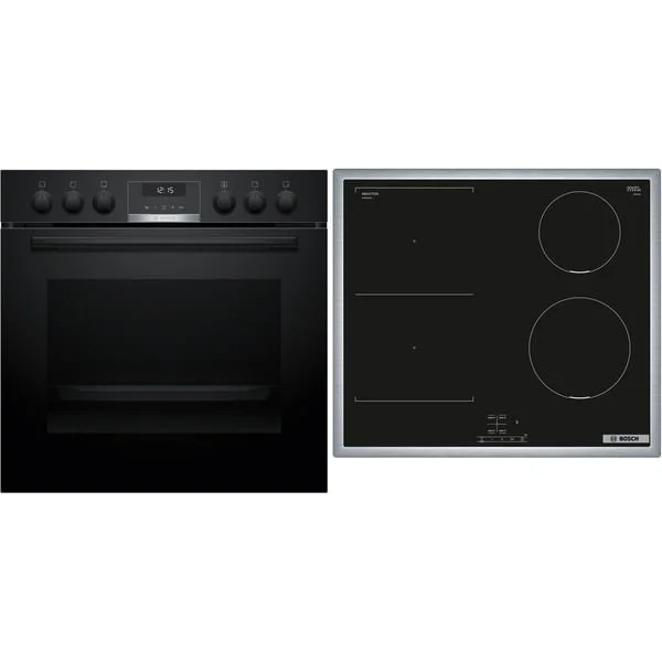 Bosch HND616LS63, Herdset (schwarz/edelstahl)
