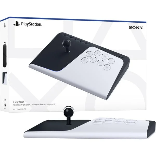 Sony FlexStrike Wireless-Fightstick, Joystick (weiß/schwarz, PlayStation 5, PC)