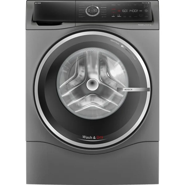 Bosch WNC254AS0 Serie 8, Waschtrockner (grau/schwarz, i-Dos, Home Connect)
