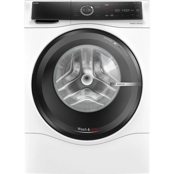 Bosch WNC254A40 Serie 8, Waschtrockner (weiß/schwarz, i-Dos, Home Connect)