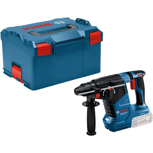 Bosch Professional Akku-Bohrhammer GBH 18V-24 C Professional solo, 18Volt (blau/schwarz, ohne Akku und Ladegerät, mit Bluetooth, in L-BOXX)