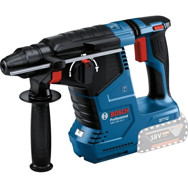 Bosch Professional Akku-Bohrhammer GBH 18V-24 C Professional solo, 18Volt (blau/schwarz, ohne Akku und Ladegerät, mit Bluetooth)