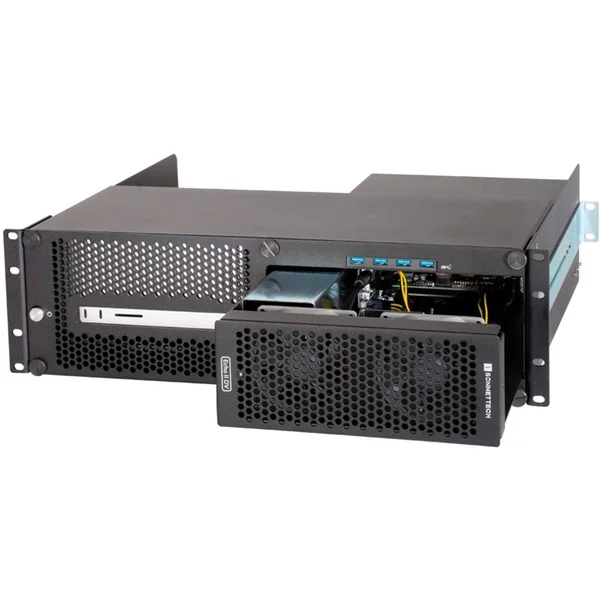 Sonnet xMac Studio - Echo II DV module, Rack-Gehäuse (schwarz, 3 Höheneinheiten)