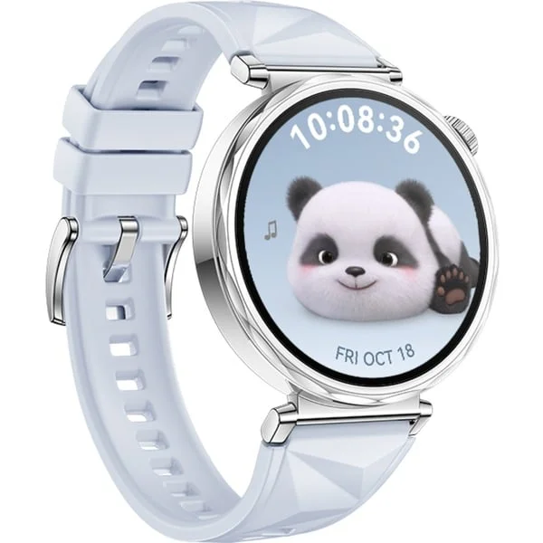Huawei Watch GT5 41mm (Jana-B19FC), Smartwatch (grau, blaues Fluorelastomerarmband)