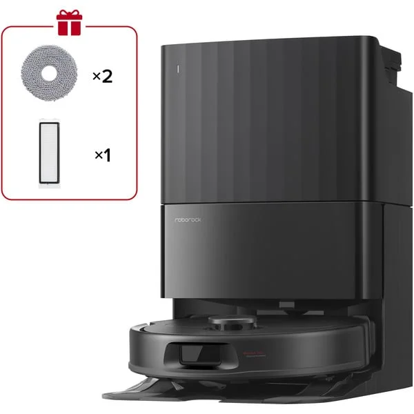 Roborock Qrevo S ProX, Saugroboter (schwarz, inkl. Multifunktions-Dockingstation)