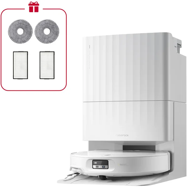 Roborock Qrevo Edge 2X, Saugroboter (weiß, inkl. Multifunktions-Dockingstation)