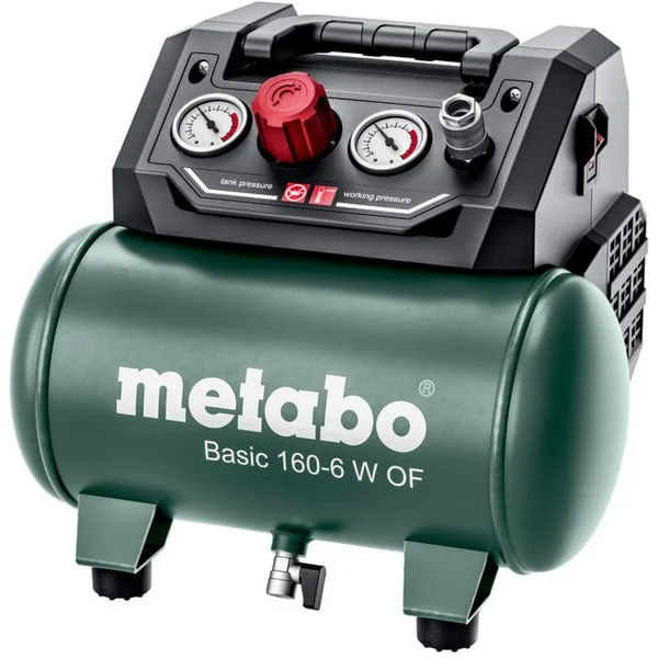 Metabo Basic 160-6 W OF, Kompressor (dunkelgrün/schwarz, 900 Watt)