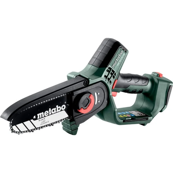 Metabo MS 18 LTX 15 (600856840) Akku-Gehölzsäge, 18 Volt, Kettensäge (grün/schwarz, ohne Akku und Ladegerät, in metaBox)