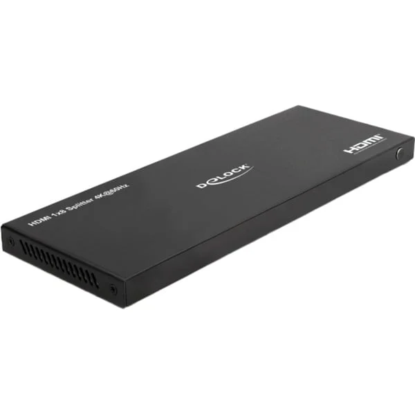 DeLOCK HMDI Splitter 1 x HDMI in zu 8 x HDMI out 4K 60 Hz, HDMI Splitter (schwarz)