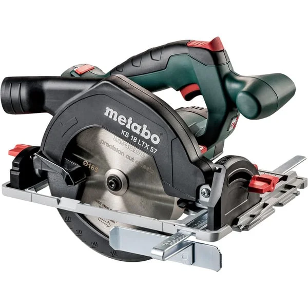 Metabo KS 18 LTX 57 (601857840) Akku-Handkreissäge, 18 Volt (grün/schwarz, ohne Akku und Ladegerät, in metaBOX)