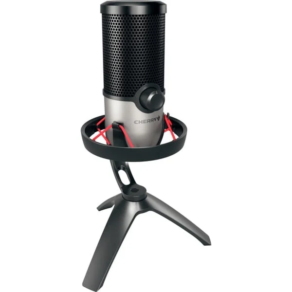 CHERRY UM 6.0 Advanced, Mikrofon (schwarz/silber, USB-C, Klinke)
