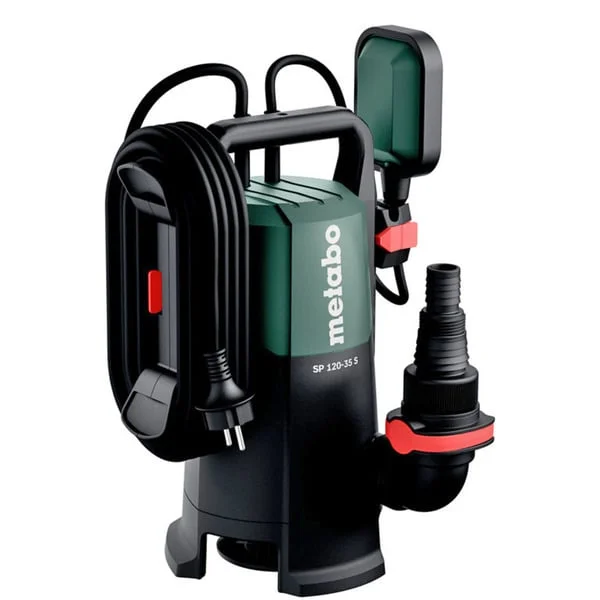 Metabo SP 120-35 S (601794000) Schmutzwasser-Tauchpumpe, Tauch- / Druckpumpe (grün/schwarz, 410 Watt)