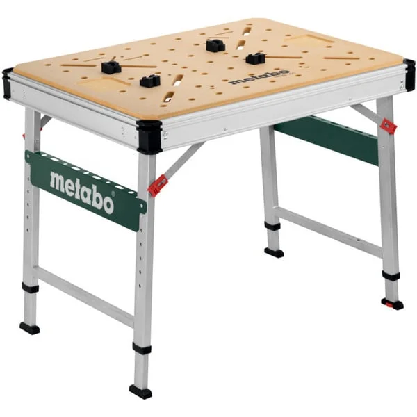 Metabo Multifunktionstisch MWB 100, Werkbank (silber/holz, belastbar bis 120 kg)