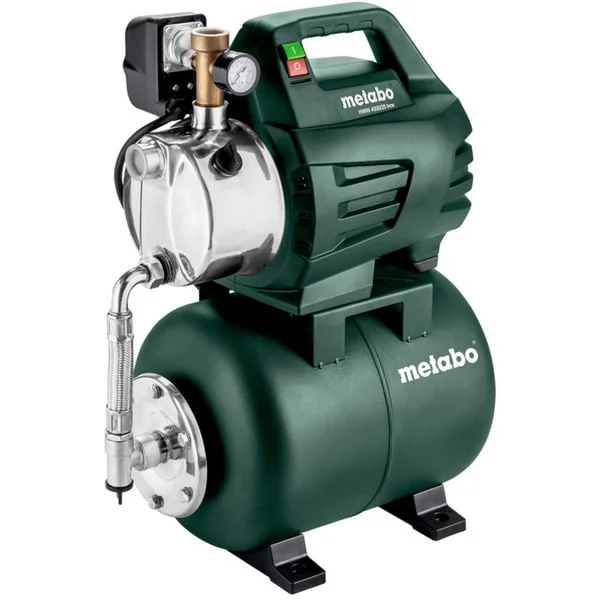 Metabo HWW 4000/25 Inox (600982000) Hauswasserwerk, Pumpe (grün/schwarz, 1100 Watt)