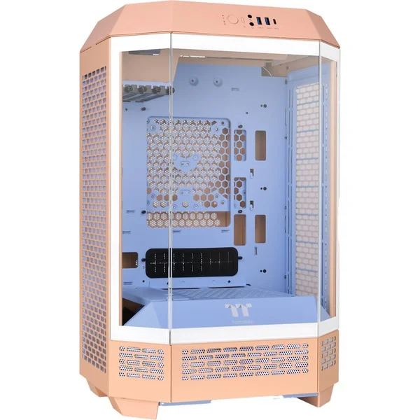 Thermaltake The Tower 300 Peach Fuzz, Tower-Gehäuse (pfirsich, Tempered Glass)