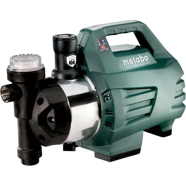 Metabo HWAI 4500 Inox (600979000) Hauswasserautomat, Pumpe (schwarz/grün, 1300 Watt)