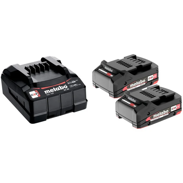 Metabo Basis-Set 2 x 2.0 Ah (685161000), Akku (2 x LiPOWER Akkupack 18 V/2,0 Ah)