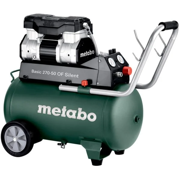 Metabo Basic 270-50 OF Silent, Kompressor (dunkelgrün/schwarz, 1.500 Watt)