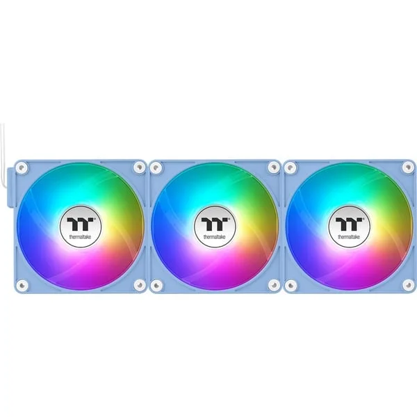 Thermaltake CT140 EX ARGB Sync PC Cooling Fan, Gehäuselüfter (hellblau, 3er Pack, 140 mm)