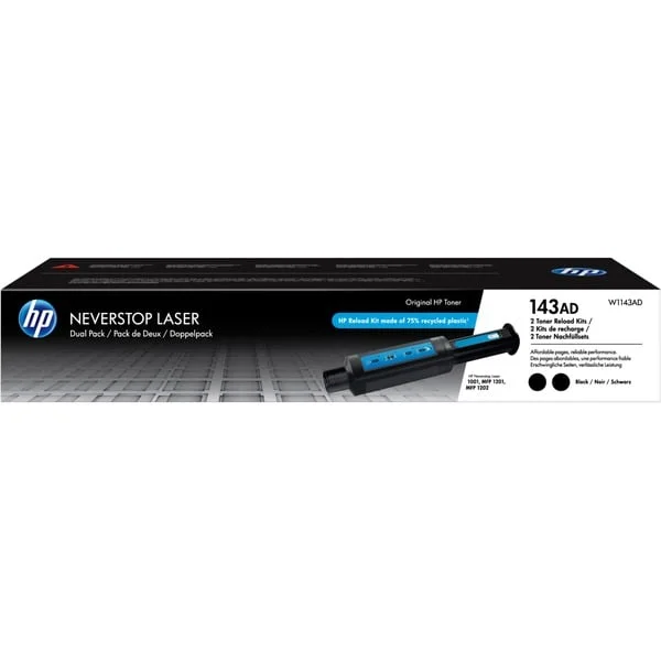 HP Neverstop Toner Nachfüll-Kit 143AD (W1143AD) (Doppelpack)
