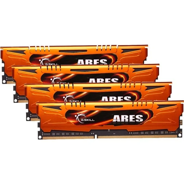 G.Skill DIMM 32 GB DDR3-1600 (4x 8 GB) Quad-Kit, Arbeitsspeicher (F3-1600C10Q-32GAO, Ares, INTEL XMP, Lite Retail)
