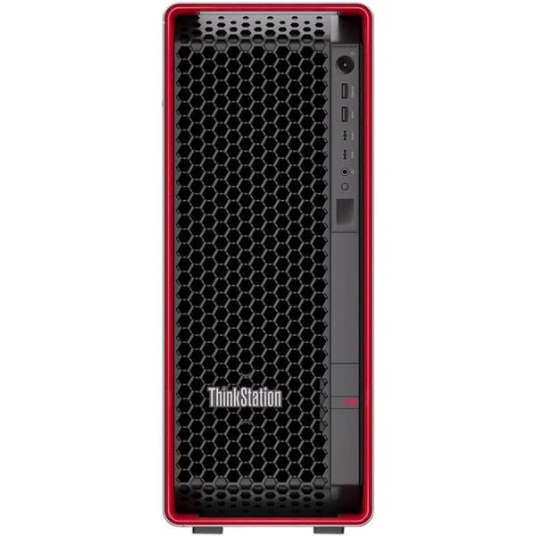 Lenovo ThinkStation P8 (30HH009FGE), PC-System (schwarz/rot, Windows 11 Pro)