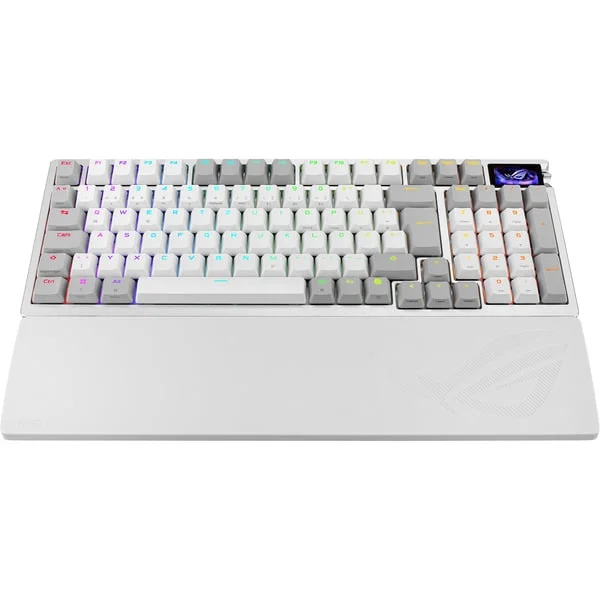 ASUS ROG Azoth 96 HE, Gaming-Tastatur (weiß, DE-Layout, ROG HFX V2)