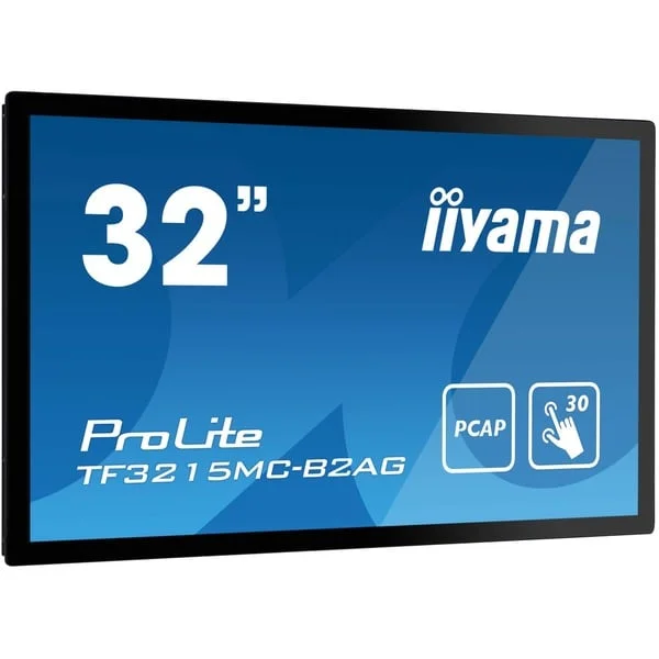 iiyama ProLite TF3215MC-B2AG, LED-Monitor (80 cm (31.5 Zoll), schwarz, FullHD, Touchscreen, DP, HDMI, VGA, Anti-Glare)
