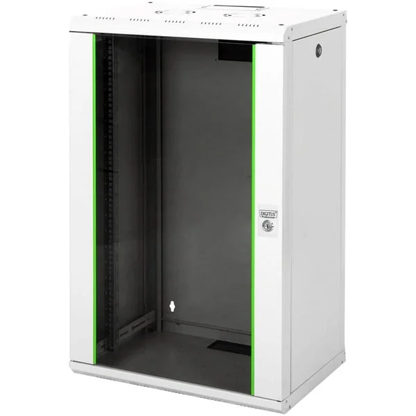 Digitus 483-mm-Wandschrank, 20 HE, IT-Schrank (hellgrau, 20 Höheneinheiten)