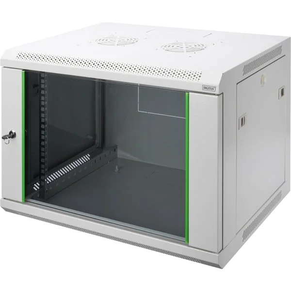 Digitus Wandgehäuse Dynamic Basic 12 HE, IT-Schrank (hellgrau, 12 Höheneinheiten)
