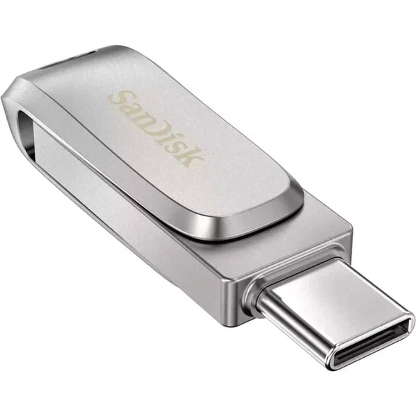 SanDisk Ultra Dual Drive Luxe 512 GB, USB-Stick (silber, USB-A 3.2 Gen 1, USB-C 3.2 Gen 1)