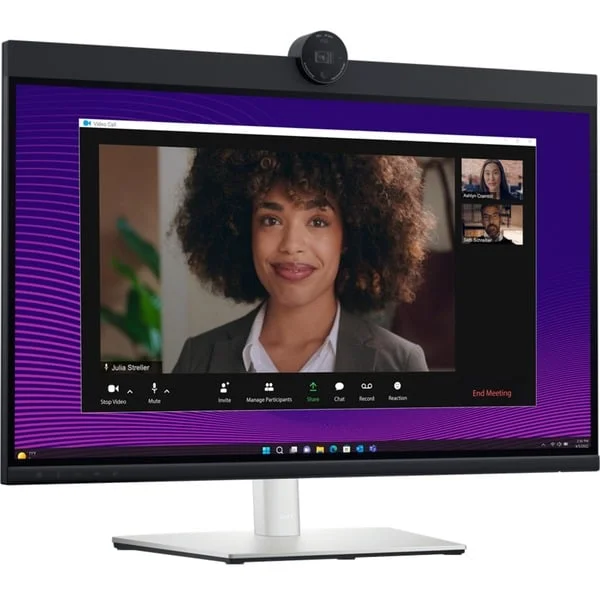 Dell P2724DEB Videokonferenzmonitor, LED-Monitor (68.5 cm (27 Zoll), schwarz/silber, QHD, IPS, 2K-Webcam)