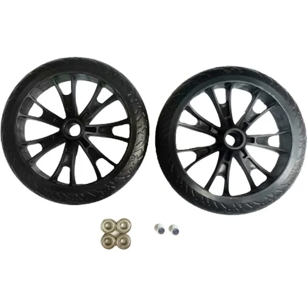 HUDORA Ersatzrollenset Crossover für BigWheel 205 (schwarz, 2 Stück)