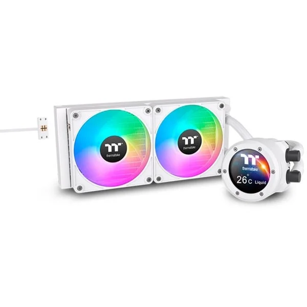 Thermaltake TH240 V2 Ultra EX ARGB Sync AIO Liquid Cooler - Snow Edition, Wasserkühlung (weiß)
