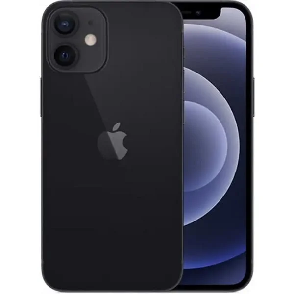 Apple iPhone 12 mini 128GB Generalüberholt, Handy (schwarz, iOS)