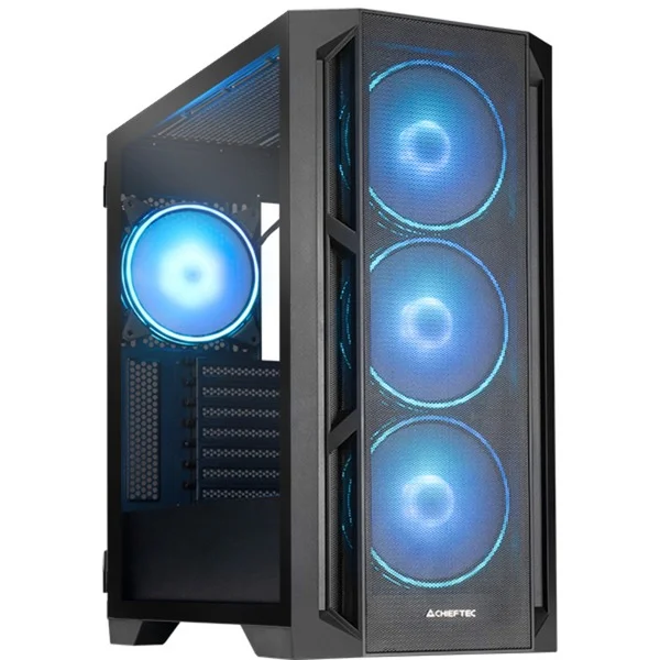 Chieftec Apex Lumo GA-01B-L-OP, Tower-Gehäuse (schwarz, Tempered Glass)