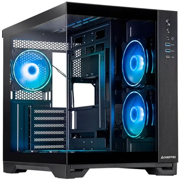 Chieftec Visio GM-30B-TG-OP, Tower-Gehäuse (schwarz, Tempered Glass x 2)
