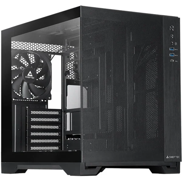 Chieftec Visio Air GM-30B-M-OP, Tower-Gehäuse (schwarz, Tempered Glass )