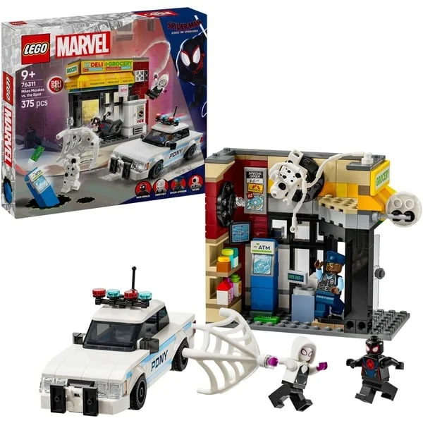 LEGO 76311 Marvel Super Heroes Spider-Verse: Miles Morales vs Spot, Konstruktionsspielzeug