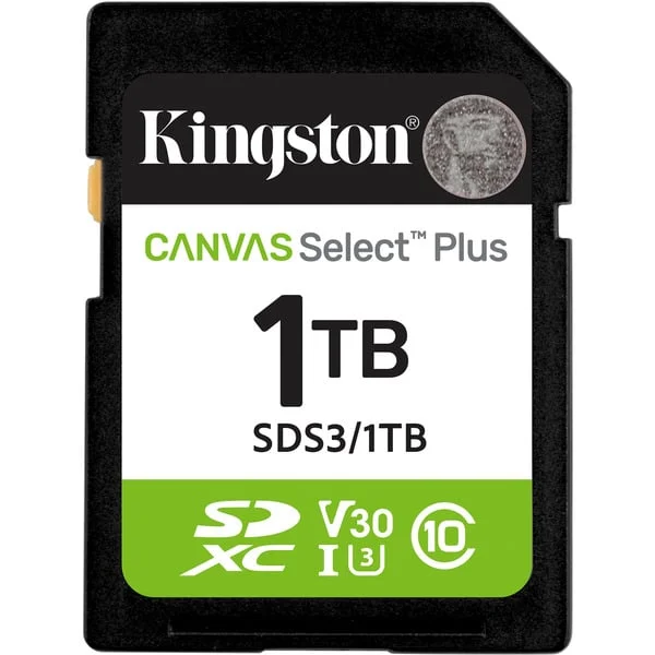 Kingston Canvas Select Plus 1 TB SDXC, Speicherkarte (UHS-I U3, Class 10, V30)