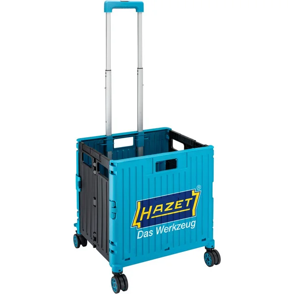 Hazet SHOPPING KART mit HAZET Logo , Trolley (hellblau/schwarz, klappbar, Teleskopgriff)