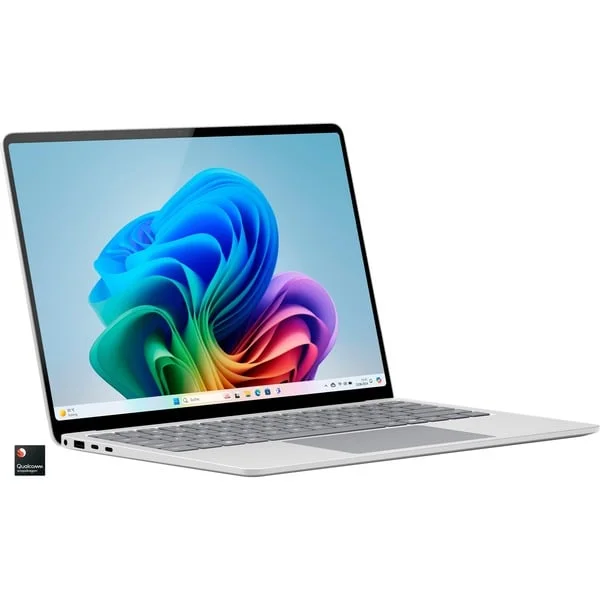 Microsoft Surface Laptop 7 Copilot+PC, Notebook (platin, Qualcomm Snapdragon X Elite X1E-80-100, Qualcomm Adreno GPU, 16 GB LPDDR5X, 256 GB (256 GB SSD), Windows 11 Home)