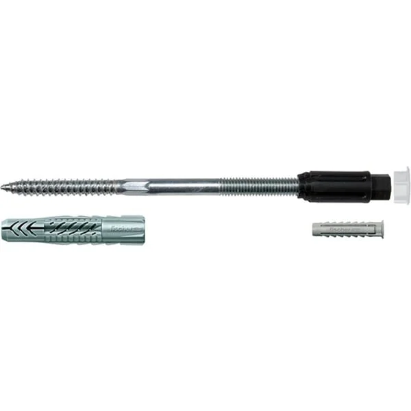 fischer Abstandsmontagesystem Thermax 10/240 M6, Dübel (schwarz/grau, 20 Stück, B-Ware)