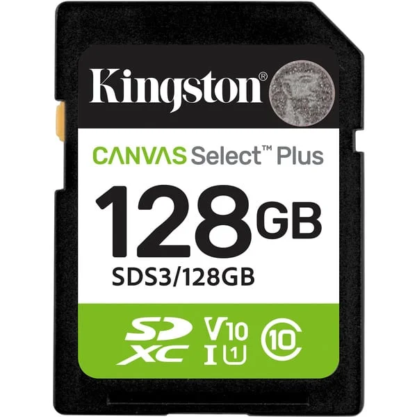 Kingston Canvas Select Plus 128 GB SDXC, Speicherkarte (UHS-I U1, Class 10, V10)