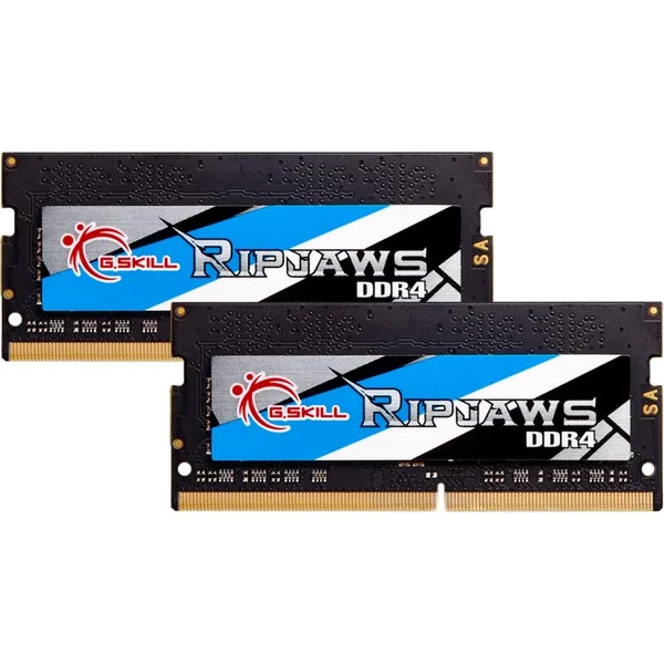 G.Skill SO-DIMM 16 GB DDR4-3200 (2x 8 GB) Dual-Kit, Arbeitsspeicher (schwarz, F4-3200C22D-16GRS, Ripjaws, INTEL XMP)