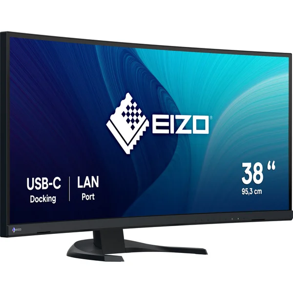 EIZO FlexScan EV3851X, LED-Monitor (95.3 cm (37.5 Zoll), schwarz, Curved, HDMI, DP, USB-C, USB-Hub)